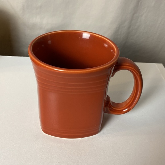 Fiesta Homer Laughlin Paprika Square Bottom Mug HLC Coffee Red Brown Fiestaware - Picture 3 of 7